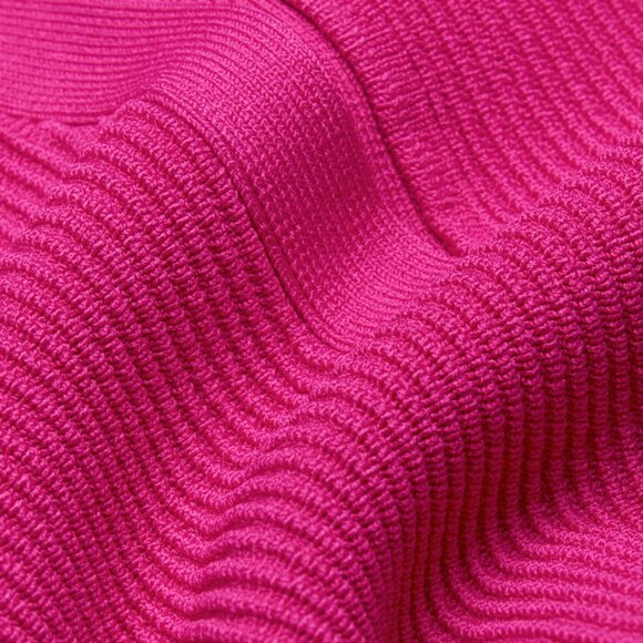 Aritzia Babaton Sculpt Knit Polo Top in Granita Pink - Size M Brand New - Picture 3 of 4